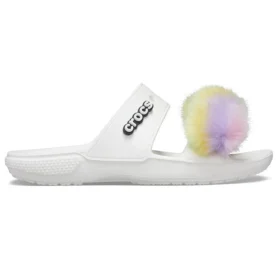 Classic Fur Sure sandaler med 2 stropper «Hvit»