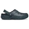 Classic Glitter Black Lined Clogs «Starry Skies»