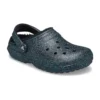 Classic Glitter Black Lined Clogs «Starry Skies»