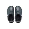 Classic Glitter Black Lined Clogs «Starry Skies»