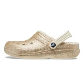 Classic Glitter Lined Clog «Gold White»