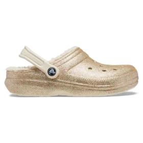 Classic Glitter Lined Clog «Gold White»