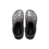 Classic Glitter Lined Clogs «Black Silver»