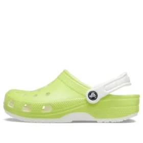 Classic Glow in the Dark-Clogs «Lime Green White»