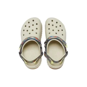 Classic Hiker Ikat Clogs «White Tan»