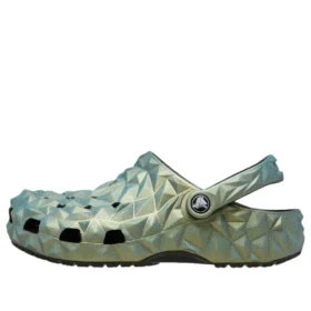 Classic iriserende geometrisk Clog «Green»