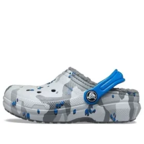 Classic Lined Clog «Grå Hvit Blå»