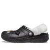 Classic Lined Clog med fôr og glitter «svart-hvit»