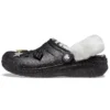 Classic Lined Clog med fôr og glitter «svart-hvit»