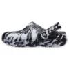 Classic Lined Clog utendørssandaler «Marbled White Black»