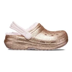 Classic Lined Clog with Glitter «Gold Pink»