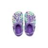 Classic Lined Clog with Marbled Pattern «Neon Purple Multi»
