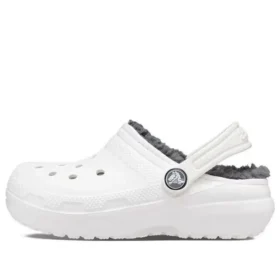 Classic Lined Clogs «White Grey»