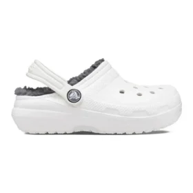 Classic Lined Clogs «White Grey»