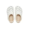 Classic Lined Geometric Clog «White»