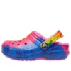 Classic Lined TieDye Graphic Clogs «Blue Pink»