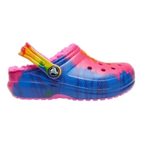 Classic Lined TieDye Graphic Clogs «Blue Pink»