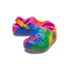 Classic Lined TieDye Graphic Clogs «Blue Pink»