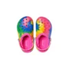 Classic Lined TieDye Graphic Clogs «Blue Pink»