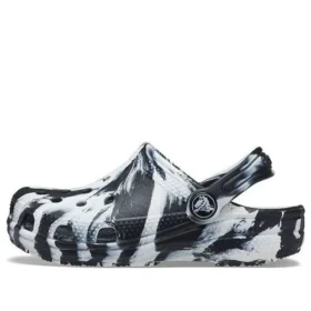 Classic Marbled Clogs «Black White»