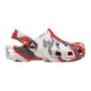 Classic Marbled Clogs «White Red Grey»
