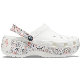Classic Platform Americana Paisley Clogs «Hvit»