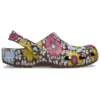 Classic Retro Floral Clogs «Yellow Pink»