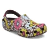 Classic Retro Floral Clogs «Yellow Pink»