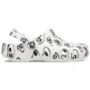 Classic Skull Print Clogs «White Black»