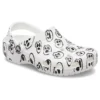 Classic Skull Print Clogs «White Black»