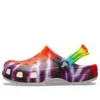 Classic Tie-Dye Graphic Clogs «Purple Red»