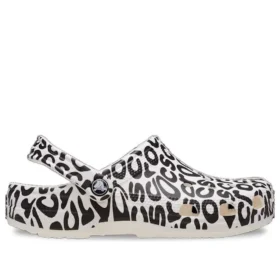 Classic Warped Logo Clogs «White Black»