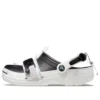 Classic Zip Tie Buckle Clogs «Black White»