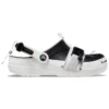 Classic Zip Tie Buckle Clogs «Black White»