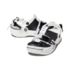 Classic Zip Tie Buckle Clogs «Black White»