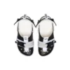 Classic Zip Tie Buckle Clogs «Black White»