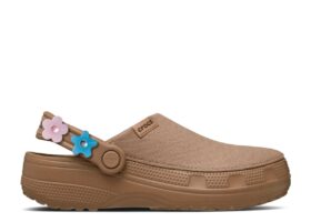 Crafted Enlighten Flower Clog «Milk Chocolate»