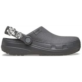 Crafted Silver Flowers-Clog