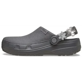 Crafted Silver Flowers-Clog