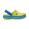 Crocband Clog med rund tå «Yellow Blue»