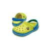 Crocband Clog med rund tå «Yellow Blue»