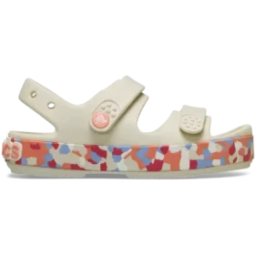 Crocband™ Cruiser Glow Confetti-båndsandal for småbarn