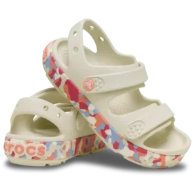 Crocband™ Cruiser Glow Confetti-båndsandal for småbarn