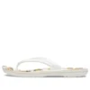 Crocband-flippflopper med trykk «White Tan»