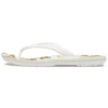 Crocband-flippflopper med trykk «White Tan»