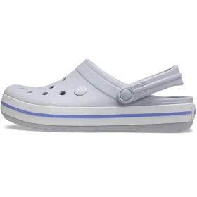 Crocband lette, slitesterke unisex-sandaler i grått