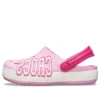 Crocband Logo Clogs «Pink White»