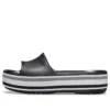 Crocband Platform Slides «Black Grey White»