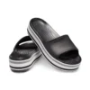 Crocband Platform Slides «Black Grey White»