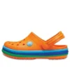 Crocband Rainbow Band-clogs «Orange Blue»